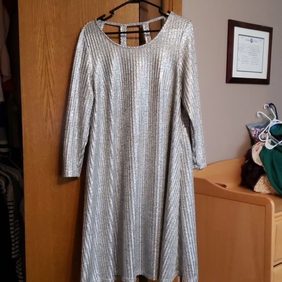silver dress torrid Plus Size - Betsey Johnson Shiny Silver Tulle Strapless Dress